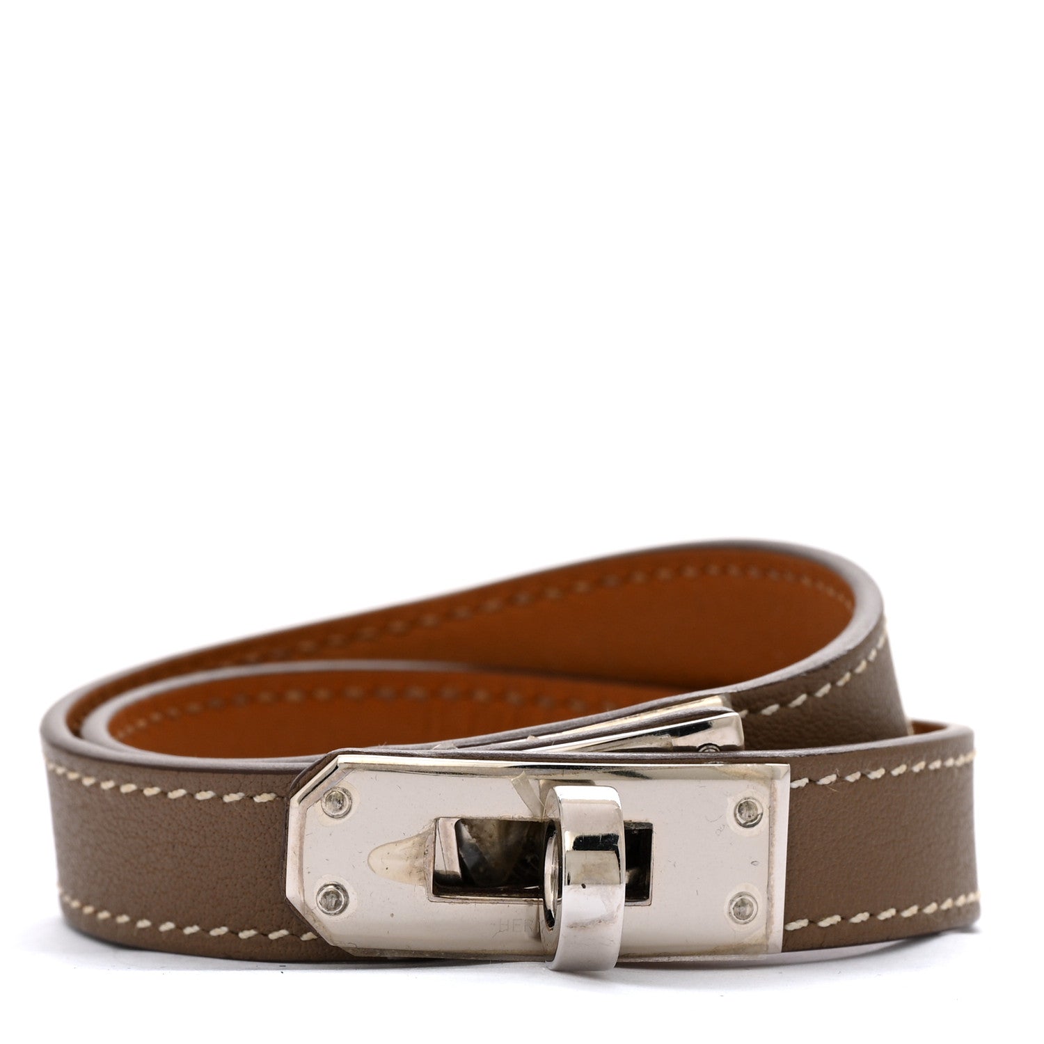 Hermes Swift Kelly Double Tour Bracelet M Etoupe 1 of 6