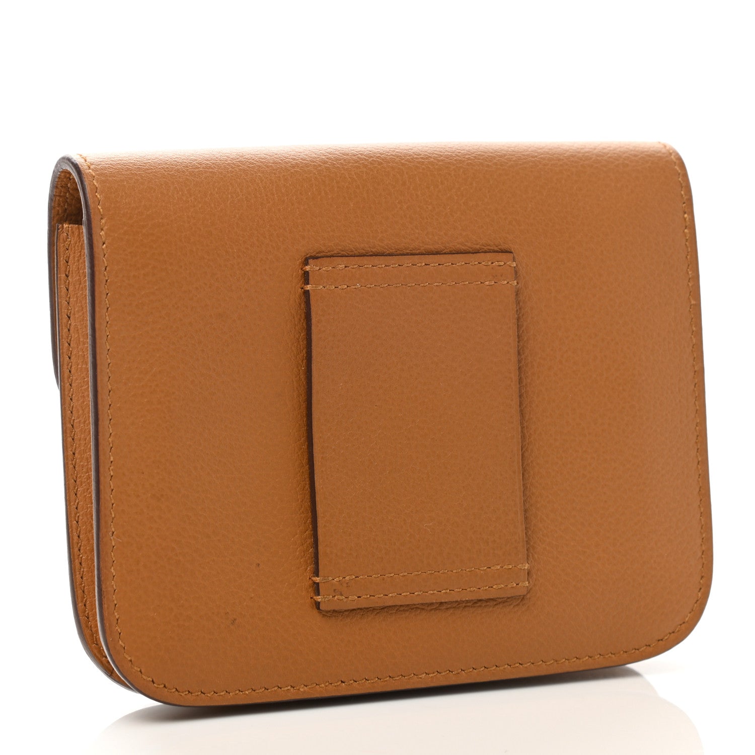 Hermes Evercolor Constance Slim Wallet Caramel 5 of 8