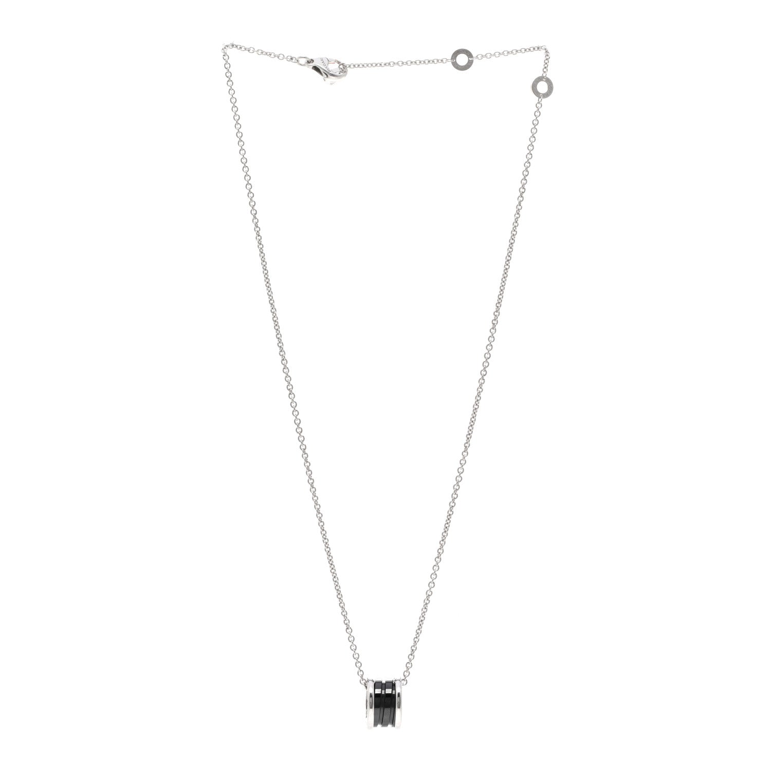 Bulgari Sterling Silver Ceramic Save The Children Pendant Necklace 3 of 4