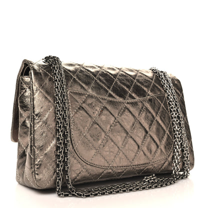 Chanel Metallic Aged Calfskin Quilted 2.55 Reissue 226 Flap Dark Gold 3 of 13