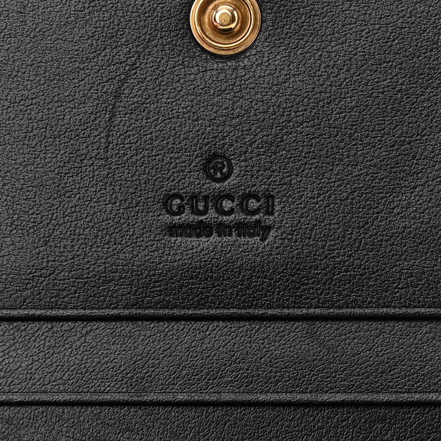 Calfskin Matelasse GG Marmont Card Case Wallet Black