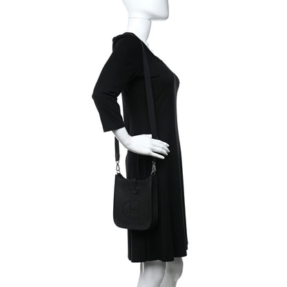Hermes Taurillon Clemence Evelyne TPM Black 3 of 9