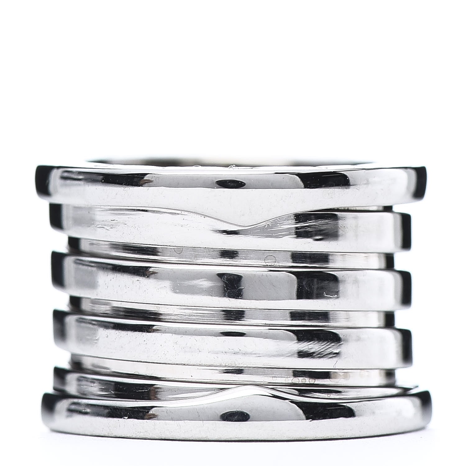 Bulgari 18K White Gold B.Zero1 Five-Band Ring 46 3.75 3 of 7