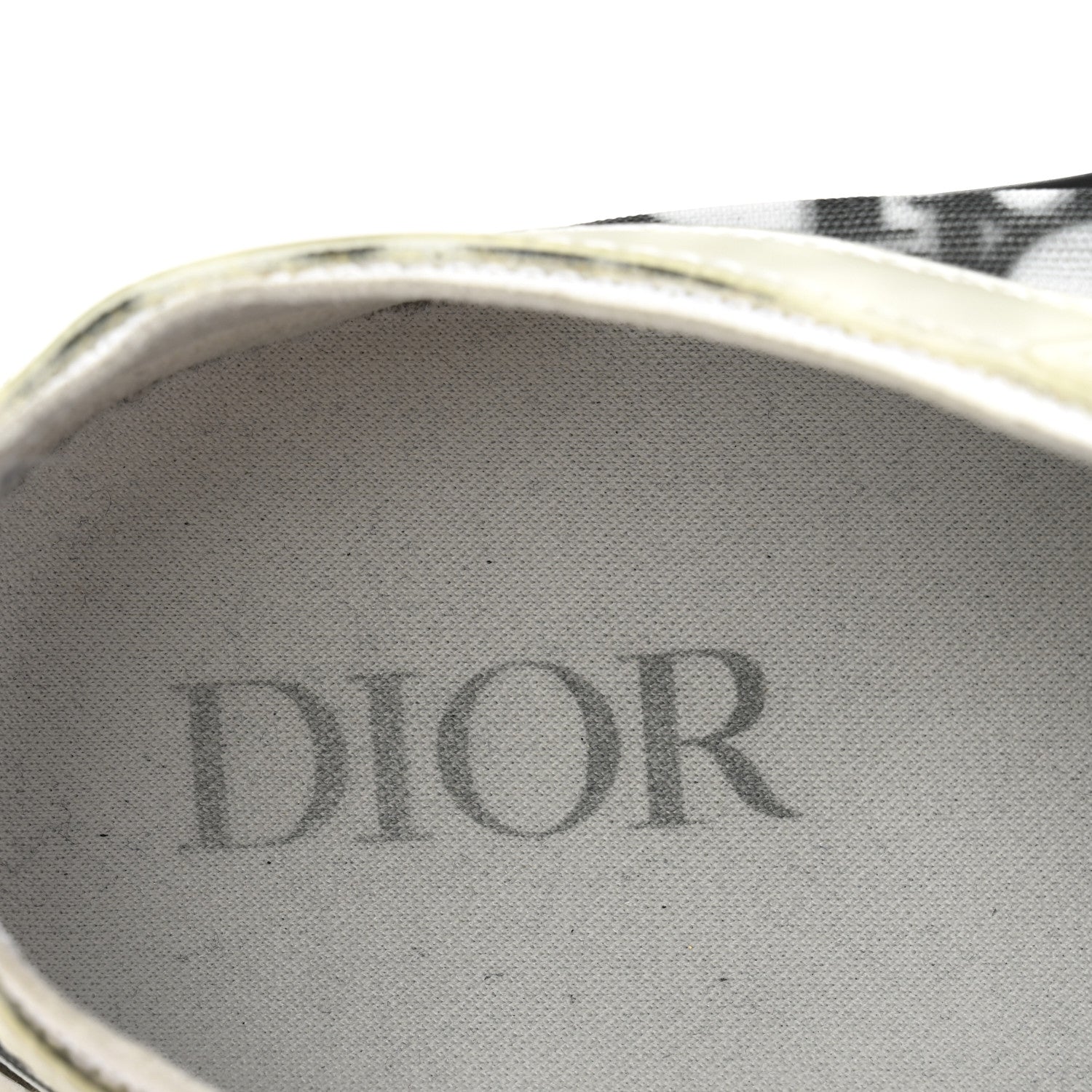 Christian Dior Technical Canvas Oblique B23 Low Top Sneaker 39 White Black 7 of 8