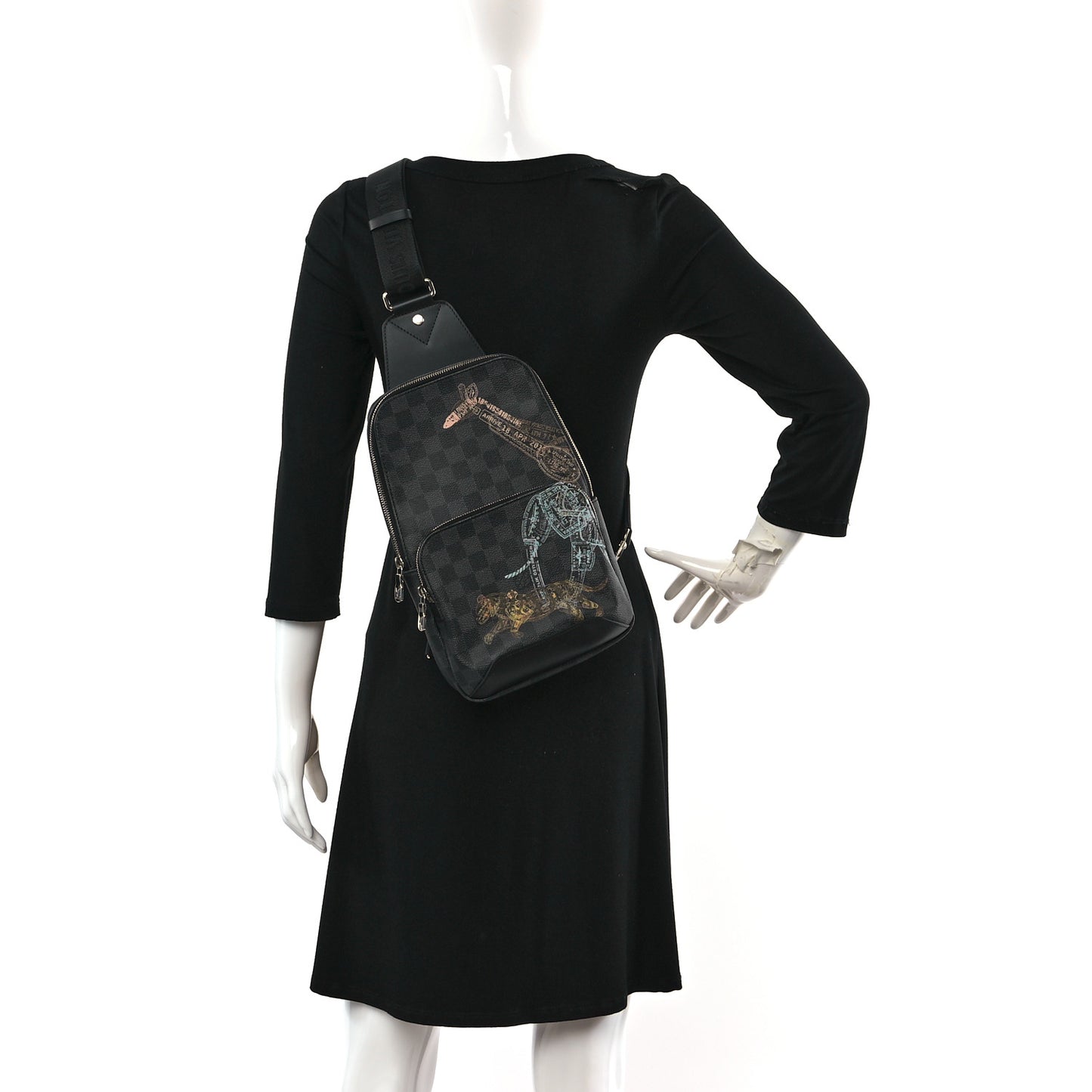 Damier Graphite Wild Animals Avenue Sling Backpack