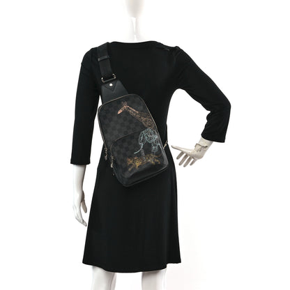 Louis Vuitton Damier Graphite Wild Animals Avenue Sling Backpack 2 of 8