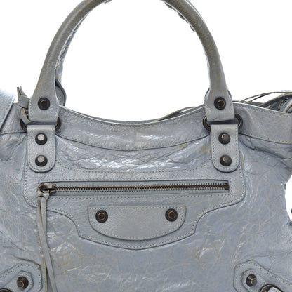 Balenciaga Agneau Classic Hardware Town Bleu Acier Ciel 12 of 14
