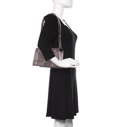 Christian Dior Metallic Patent Micro-Cannage Medium Diorama Flap Bag Hyper Pink 2 of 12