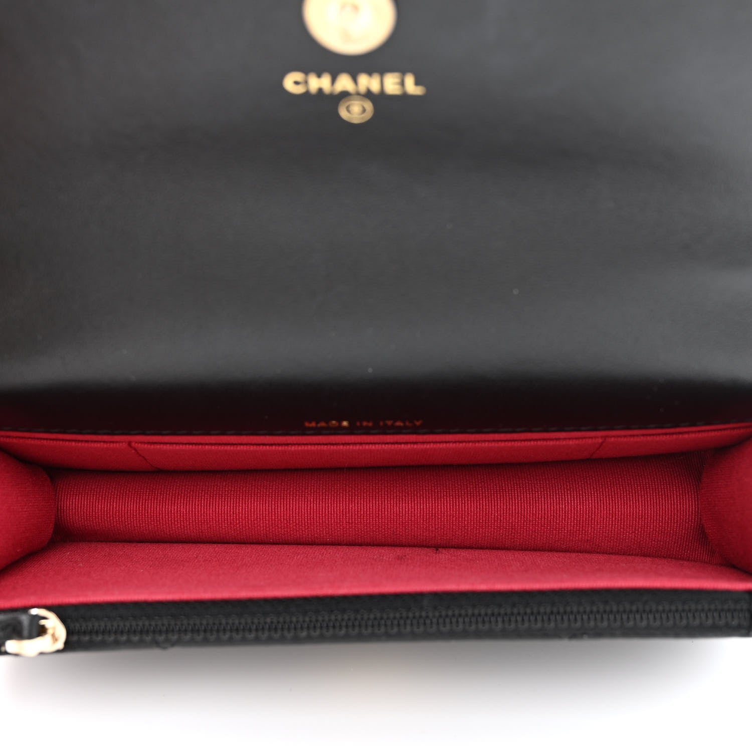Chanel Lambskin Quilted Chanel 19 Flap Phone Holder With Chain Black 5 of 12