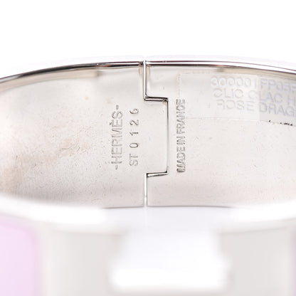 Hermes Enamel Wide Clic Clac H Bracelet PM Rose Dragee 4 of 6