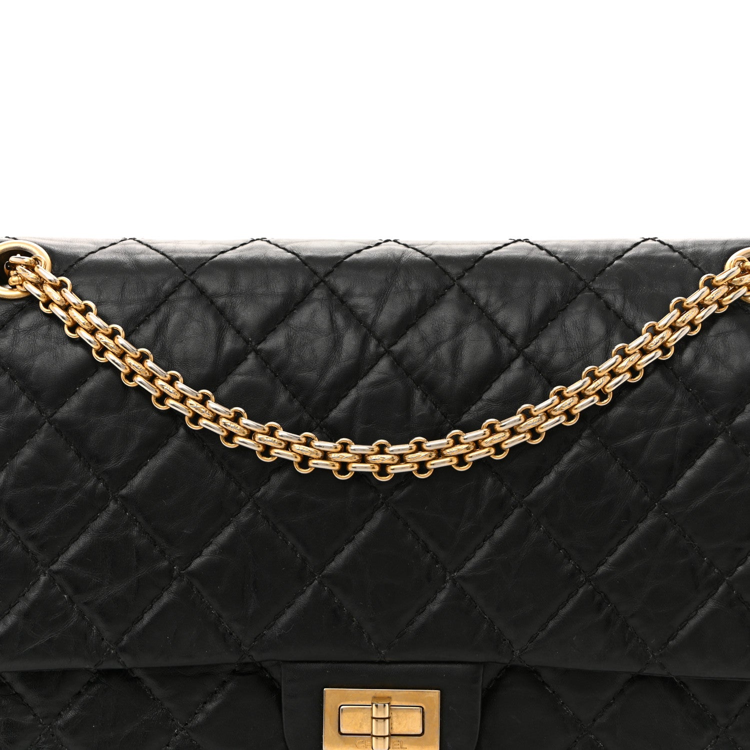 Chanel Aged Calfskin Quilted 2.55 Reissue 226 Flap Black 8 of 14