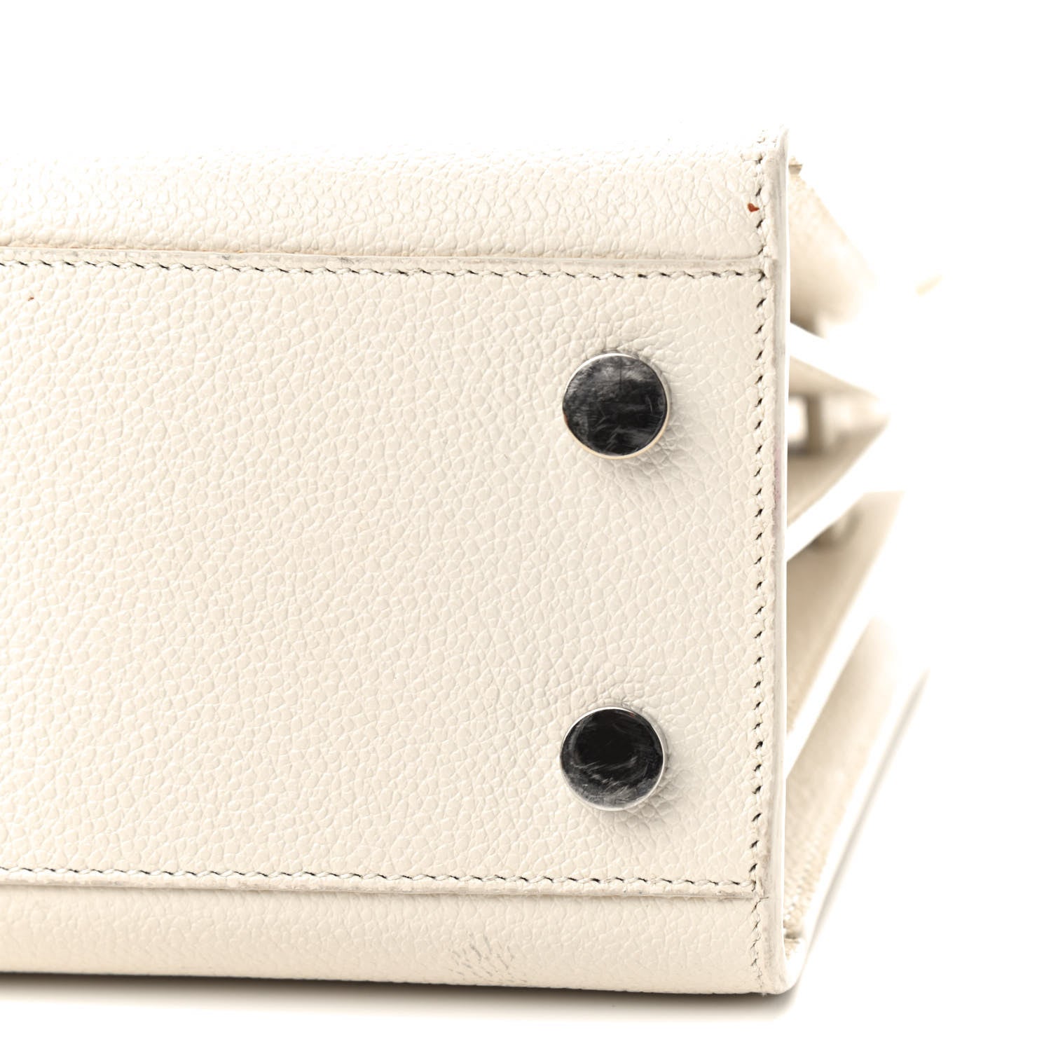 Saint Laurent Grained Calfskin Nano Sac de Jour Dove White 6 of 11