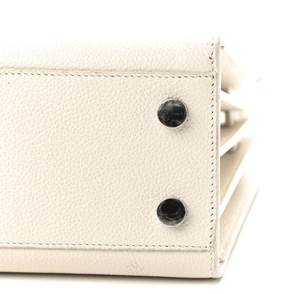 Saint Laurent Grained Calfskin Nano Sac de Jour Dove White 6 of 11