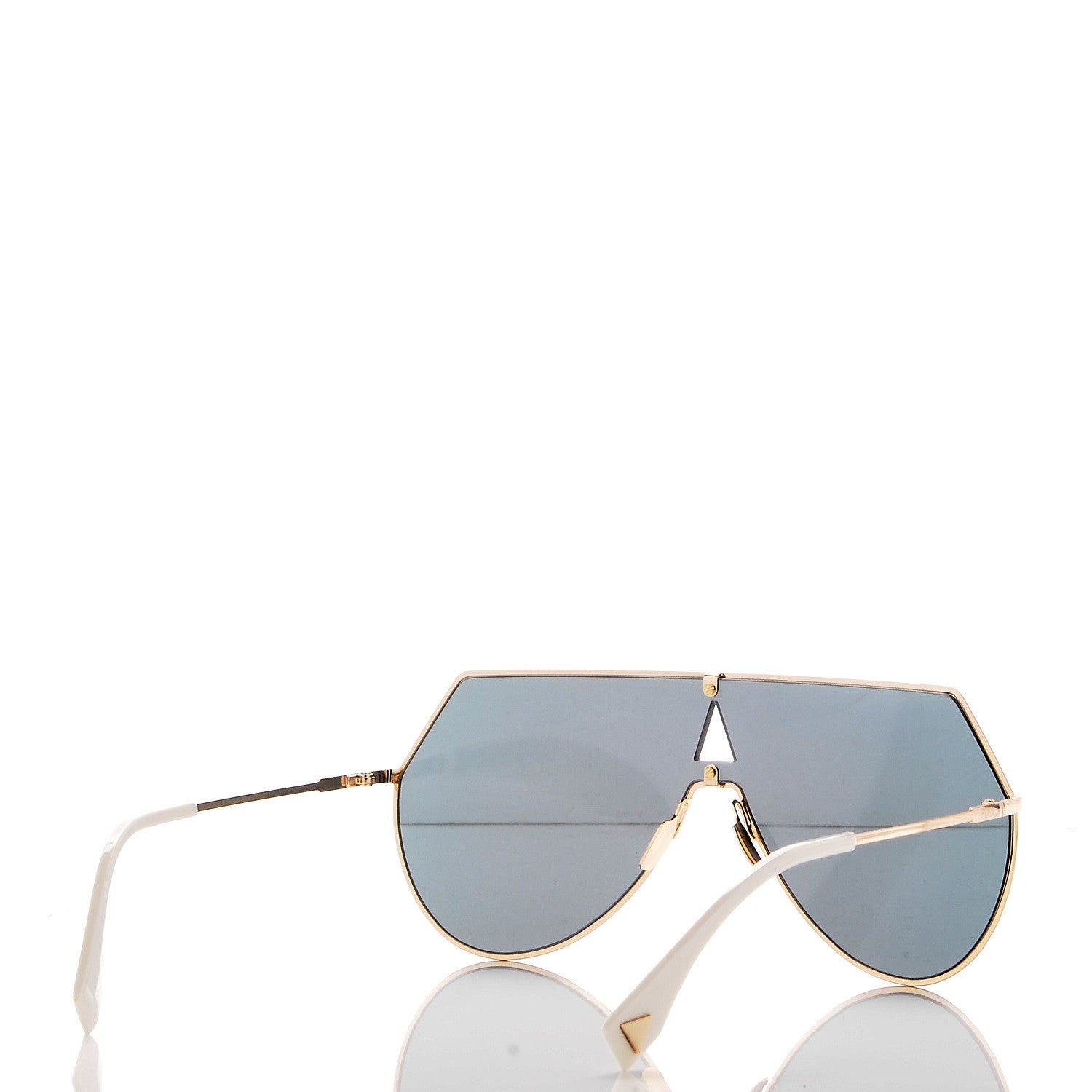 Fendi Metal Mirrored Eyeline Sunglasses FF 0193/S Matte Gold 4 of 9