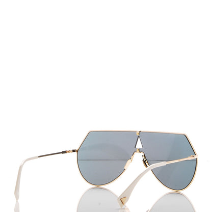 Fendi Metal Mirrored Eyeline Sunglasses FF 0193/S Matte Gold 4 of 9