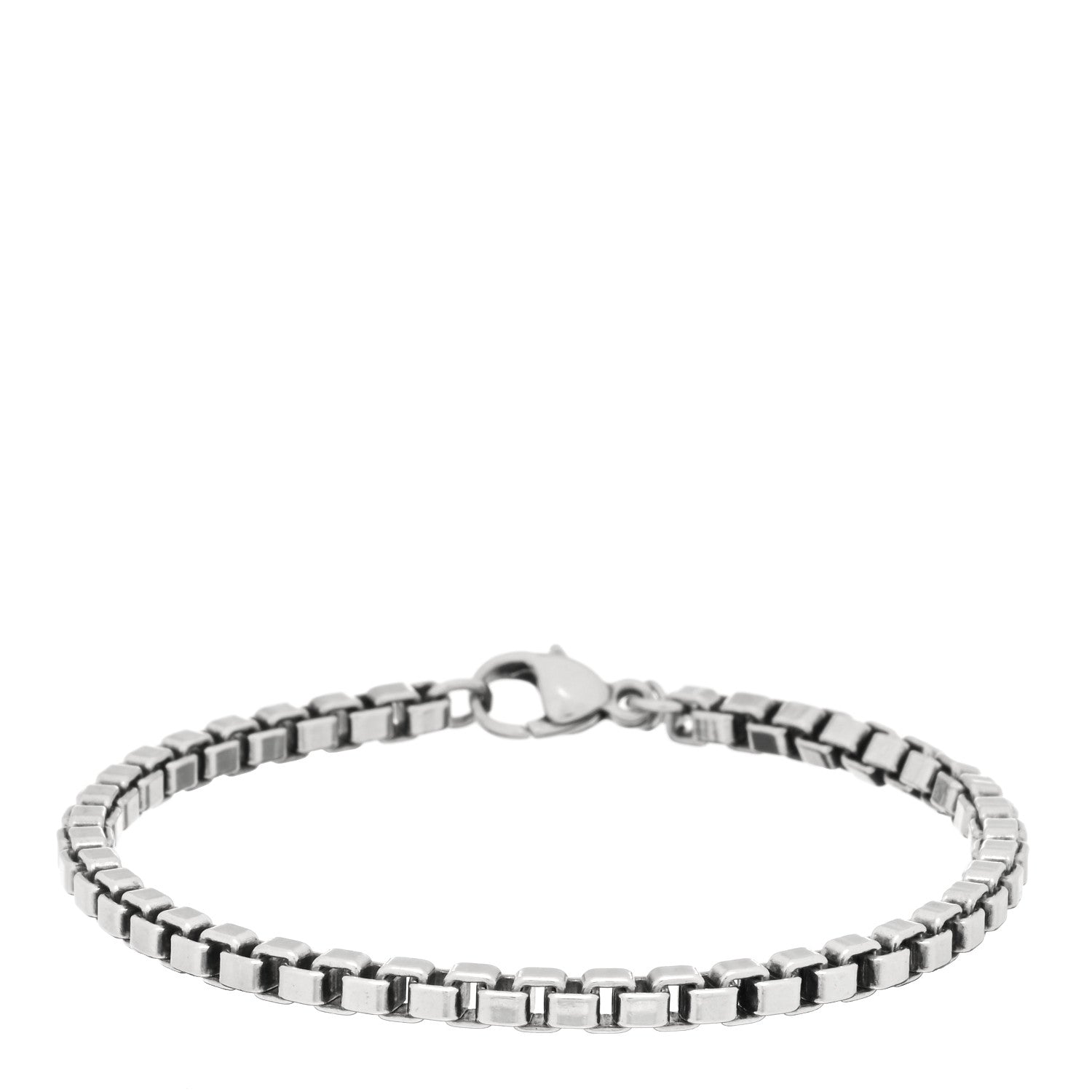 Tiffany Sterling Silver 4mm Venetian Link Bracelet 1 of 3