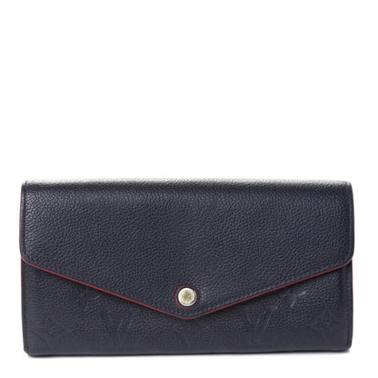 Louis Vuitton Empreinte Sarah Wallet NM Marine Rouge 1 of 4