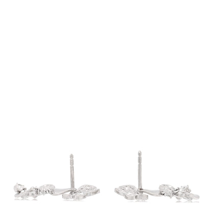 Tiffany Platinum Diamond Paper Flowers Cluster Drop Earrings 3 of 4