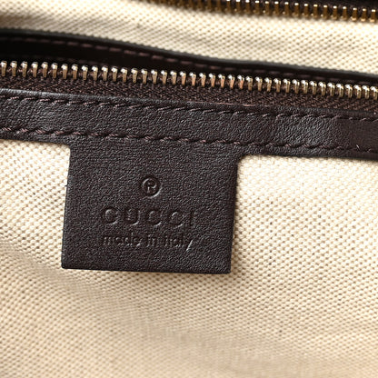 Gucci Guccissima Medium Bree Zippered Tote Chocolate 6 of 10