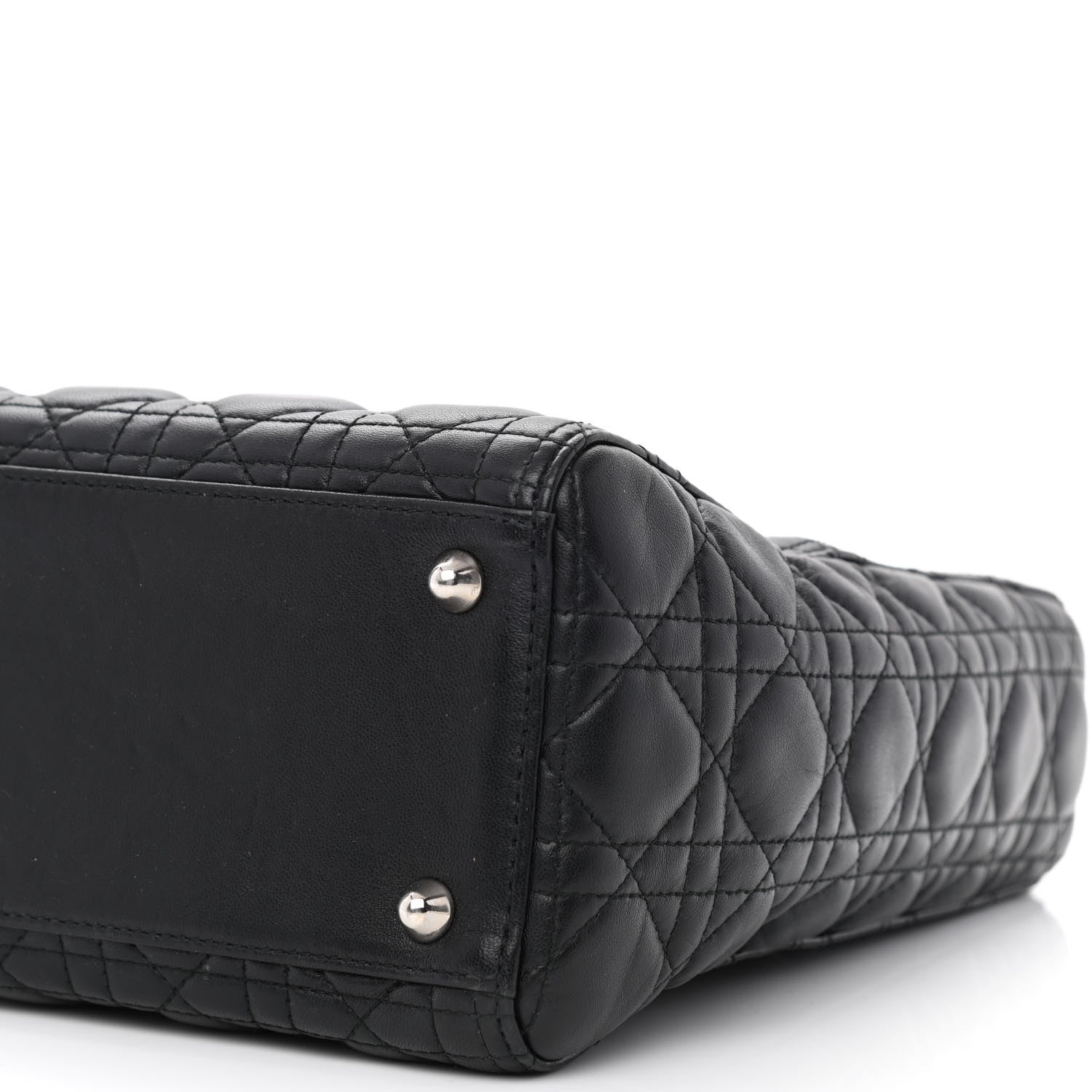 Christian Dior Lambskin Cannage Large Lady Dior Black 10 of 10