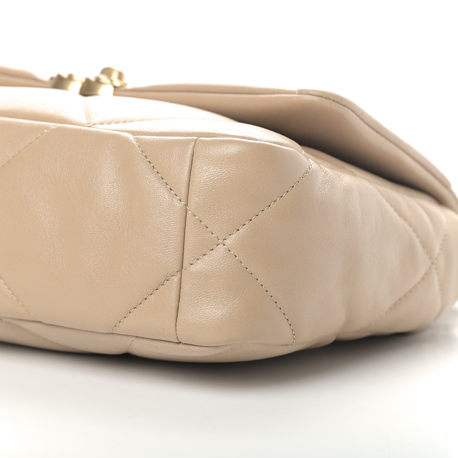 Chanel Lambskin Quilted Medium Chanel 19 Flap Dark Beige 6 of 8