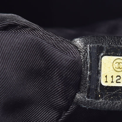 Chanel Coated Canvas Paris Biarritz Hobo Black 7 of 10