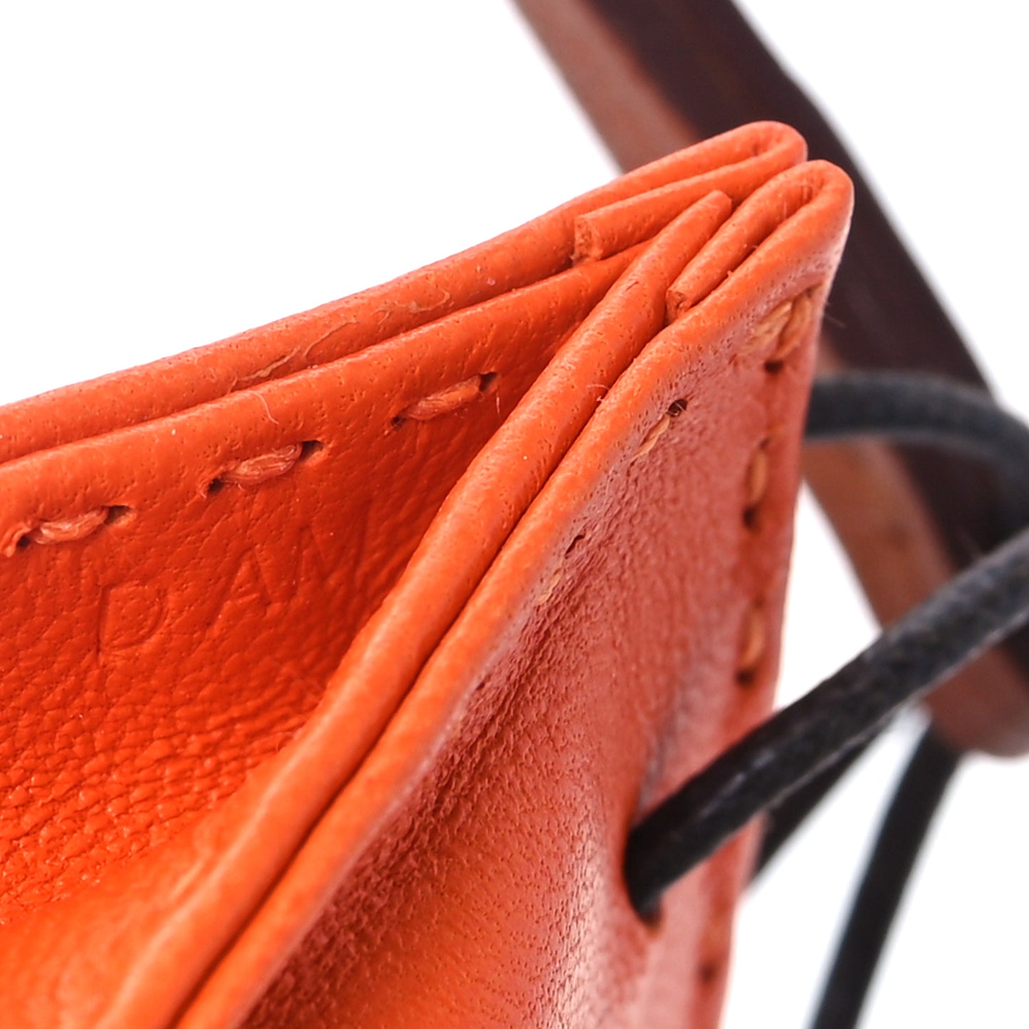 Milo Lambskin Swift Shopping Bag Charm Feu Gold