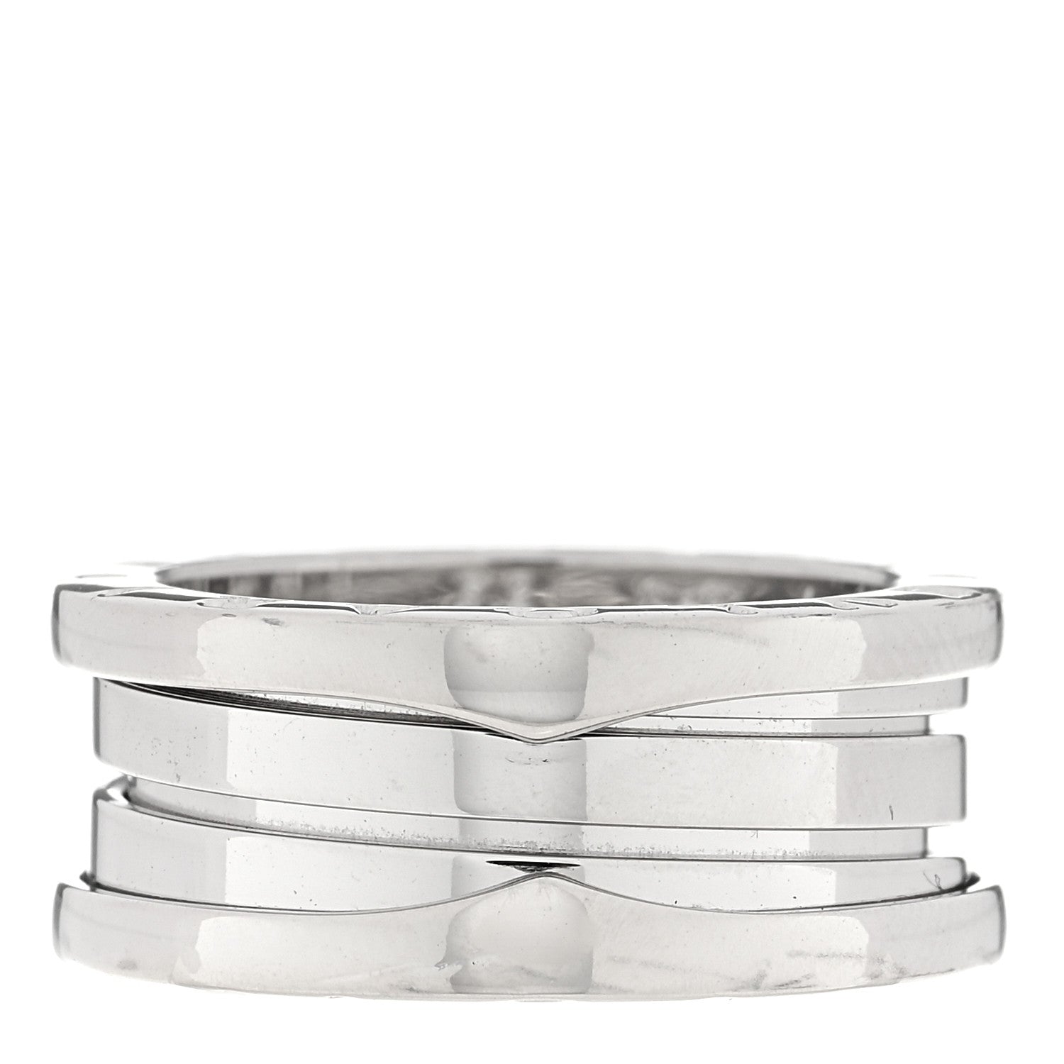 Bulgari 18K White Gold B.Zero1 Three-Band Ring 52 6 1 of 4
