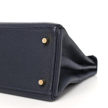 Hermes Togo Kelly Retourne 28 Bleu Nuit 10 of 11