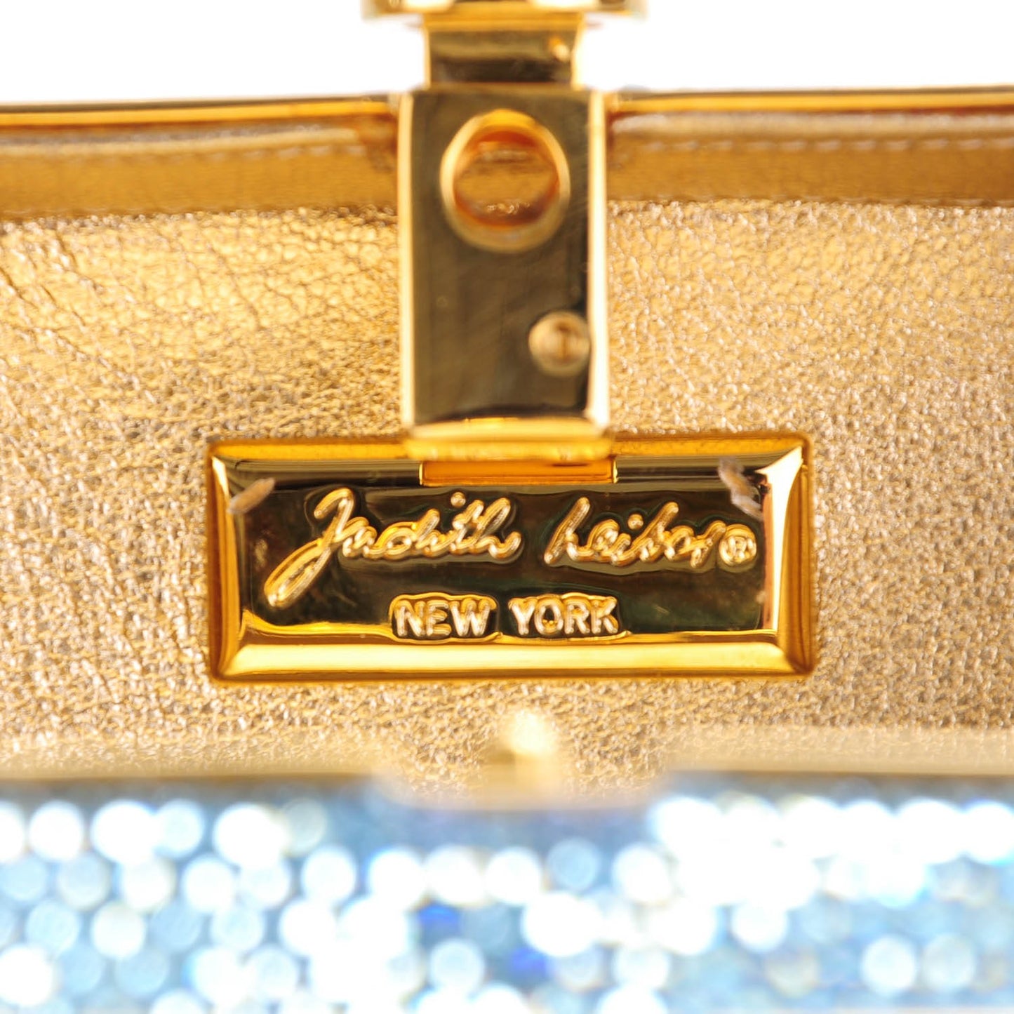Swarovski Crystal Minaudière Clutch Blue