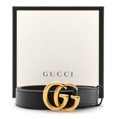Gucci Calfskin Double G 30mm Belt 80 32 Black 8 of 8