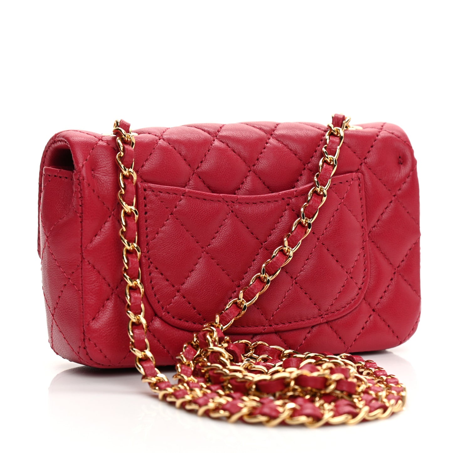 Lambskin Calfskin Tweed Success Story Set of 4 Minis Bags Pink Red