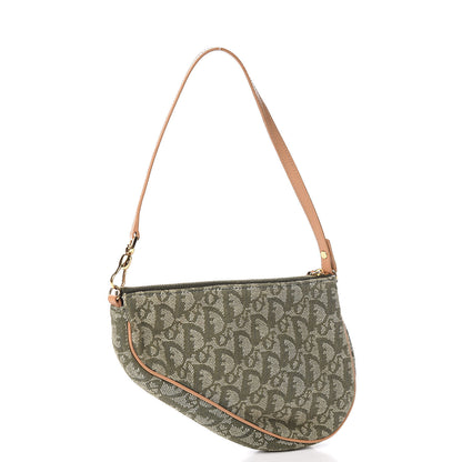 Christian Dior Monogram Mini Saddle Pochette Green 3 of 11