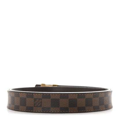 Louis Vuitton Mini Damier Ebene 25mm LV Initiales Belt 85 34 2 of 7