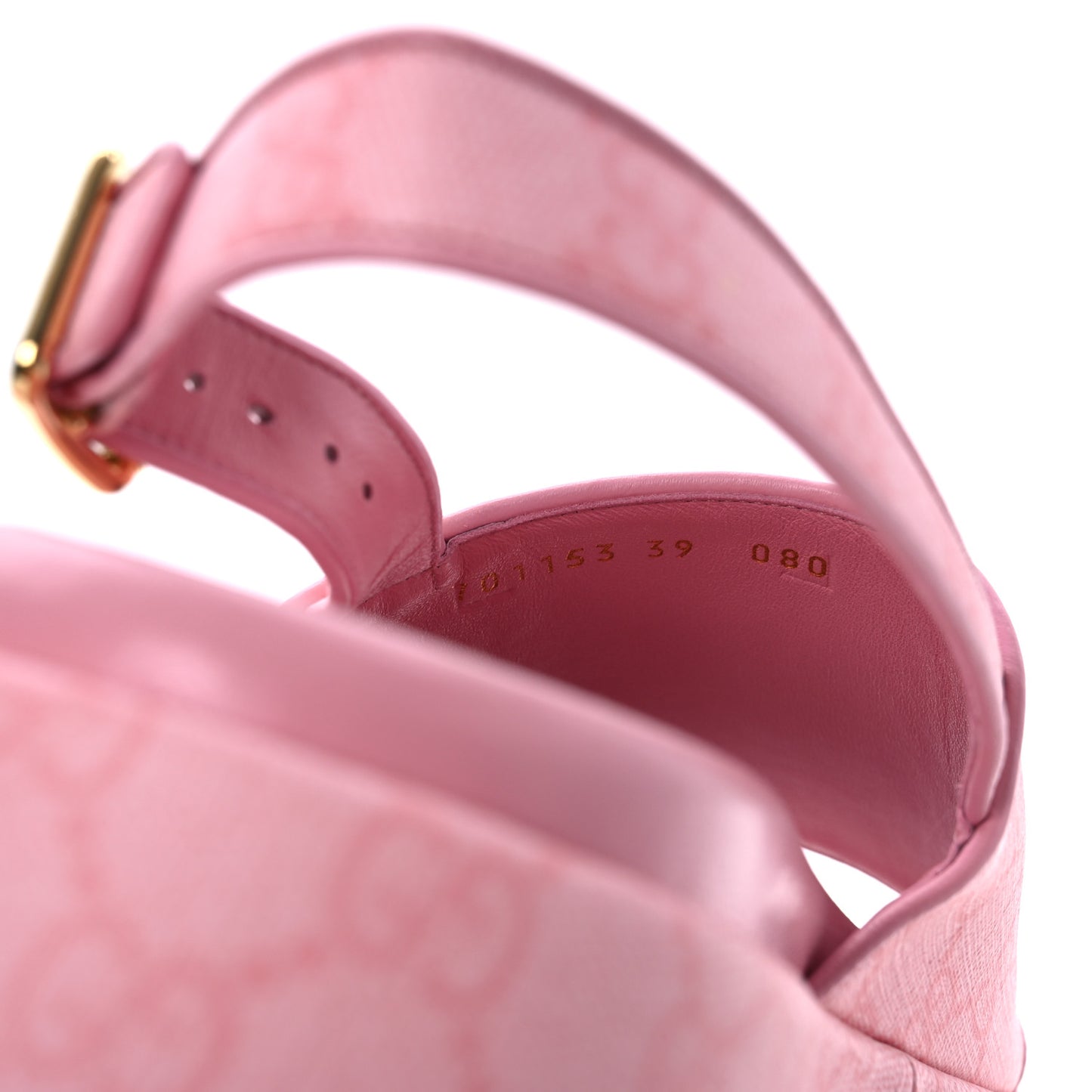 GG Supreme Monogram Granada Kid Angelina Platform 35mm Slingback Sandals 39 Cotton Candy Dark Cotton Candy Wild Rose