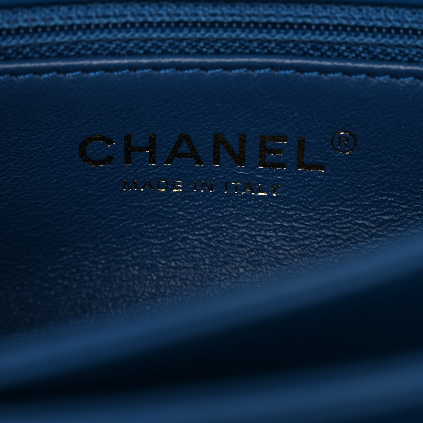 Lambskin Quilted Small Trendy CC Flap Dual Handle Bag Blue