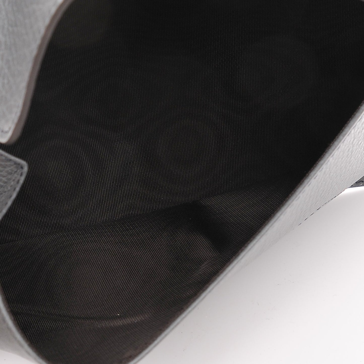 Pebbled Calfskin Soho Document Holder Grey