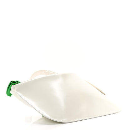 Bottega Veneta Brushed Calfskin Cradle Fold Over Shoulder Bag White Parakeet 4 of 13