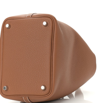 Hermes Taurillon Clemence Picotin Lock 18 PM Gold 10 of 10