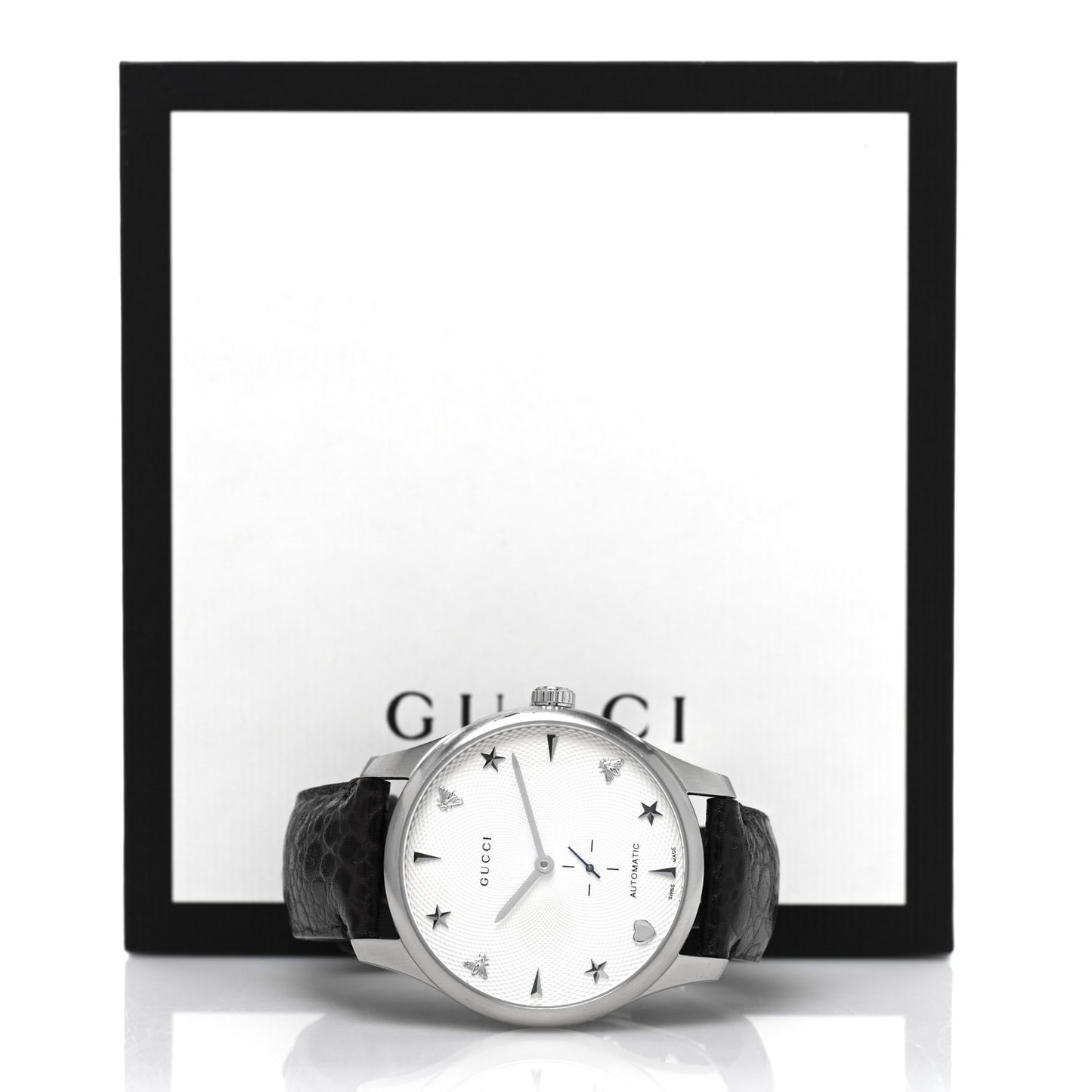 Stainless Steel Alligator 40mm G-Timeless Charm Automatic Watch