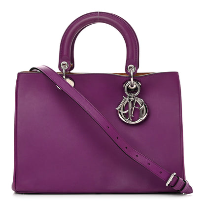 Christian Dior Smooth Calfskin Medium Diorissimo Bag Purple 3 of 24
