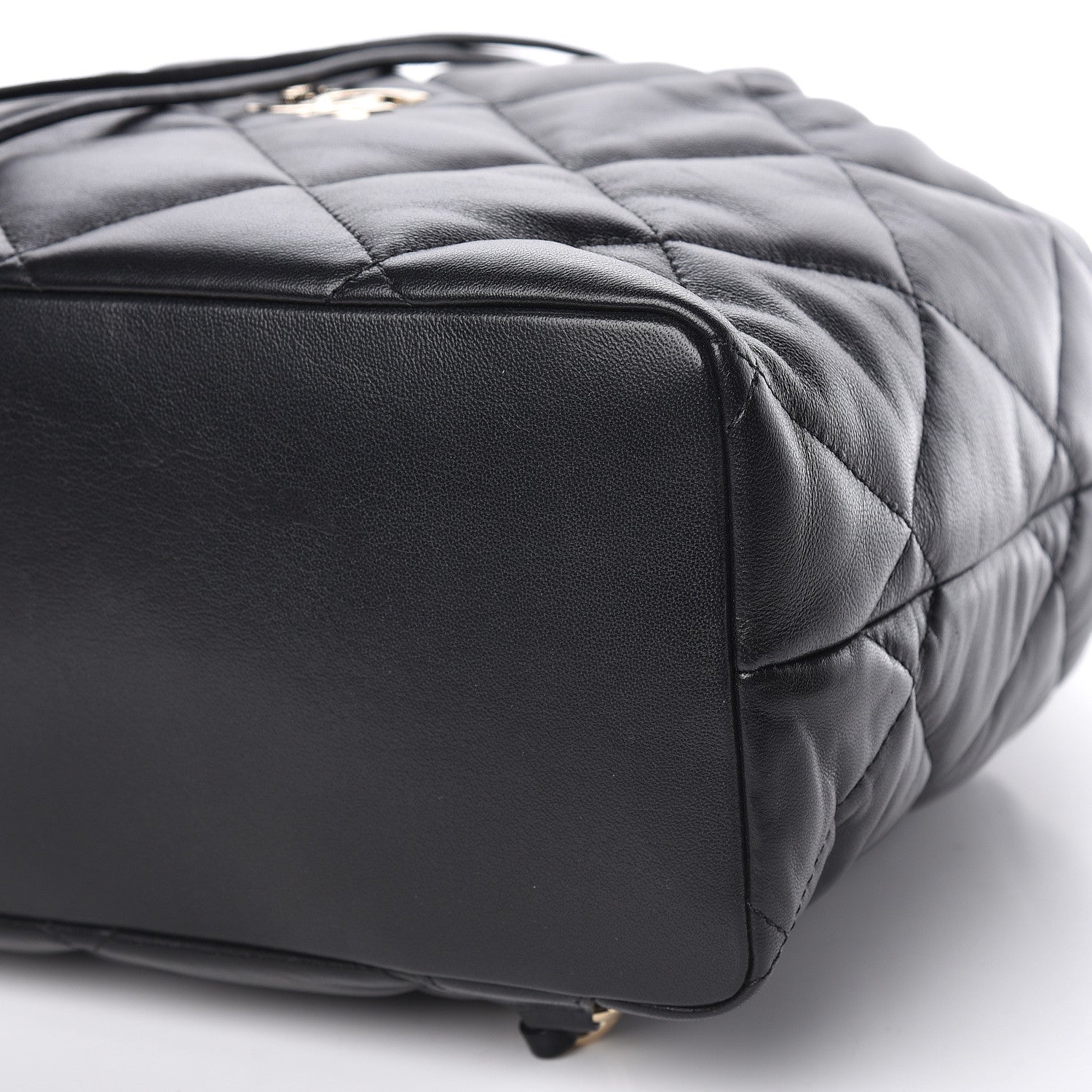 Chanel Lambskin Quilted Backpack Black 9 of 11