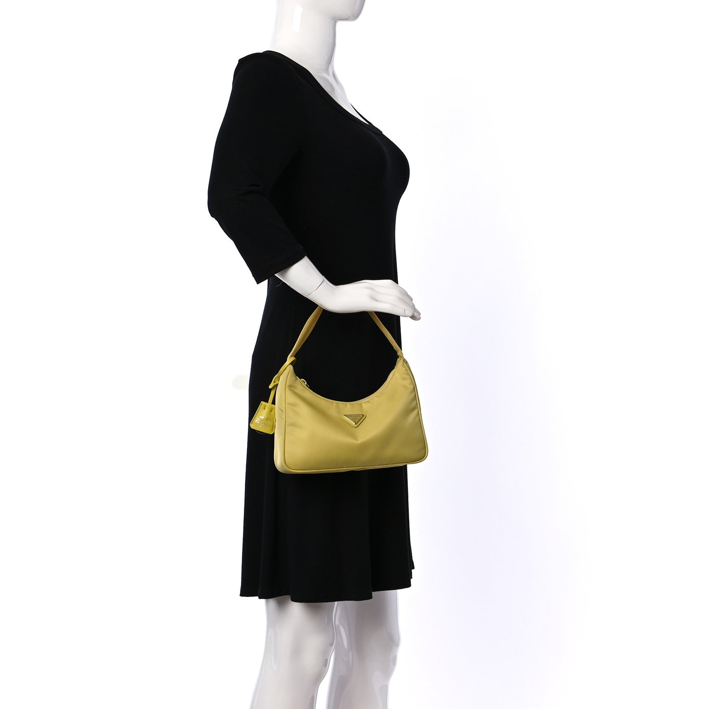 Tessuto Nylon Saffiano Mini Re-Edition 2000 Bag Ananas