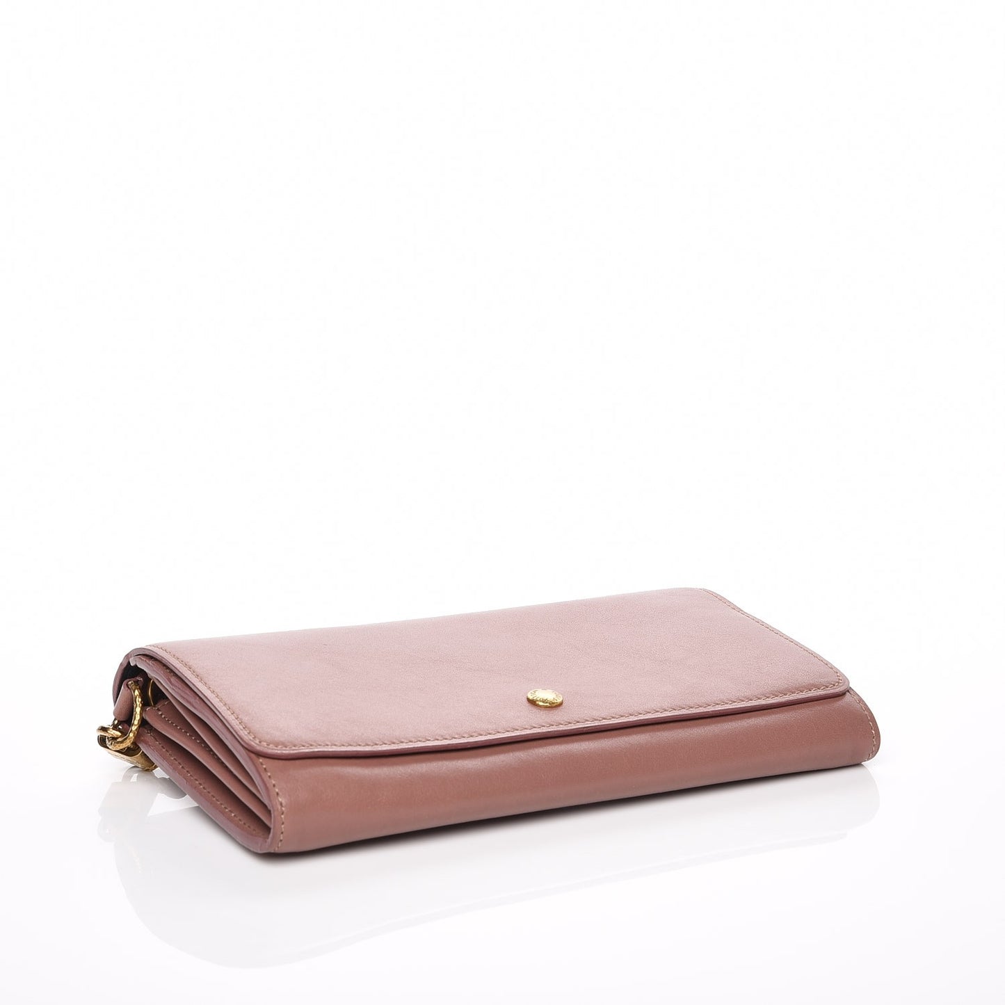 Cuir Boudoir Sarah Chain Wallet Rose Velours