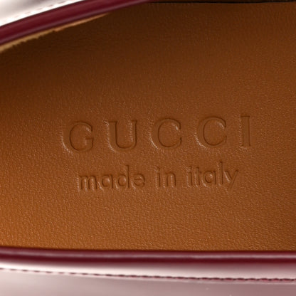 Gucci Betis Glamour Calfskin Mens Jordaan Loafers 10.5 Rosso Ancora 8 of 10