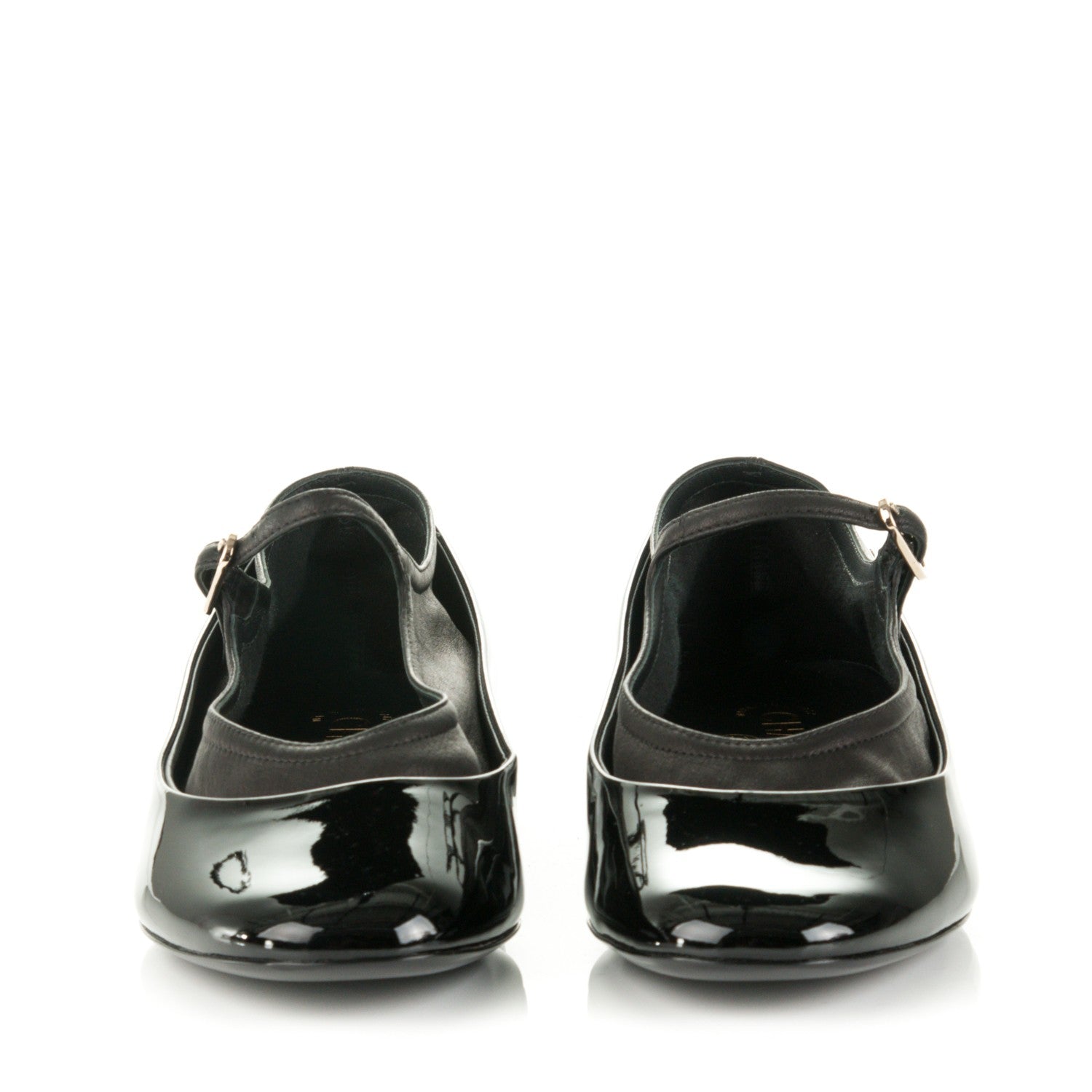 Chanel Patent Calfskin Mary Jane Ballerina Flats 39.5 Black 2 of 7