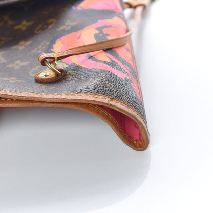 Louis Vuitton Monogram Roses Neverfull MM 10 of 18