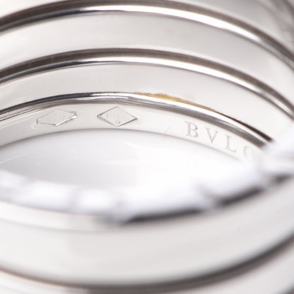 Bulgari 18K White Gold B.Zero1 Four-Band Ring 50 5.25 5 of 8