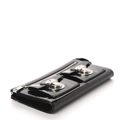 Marc Jacobs Patent Zip Clutch Wallet Black 4 of 6