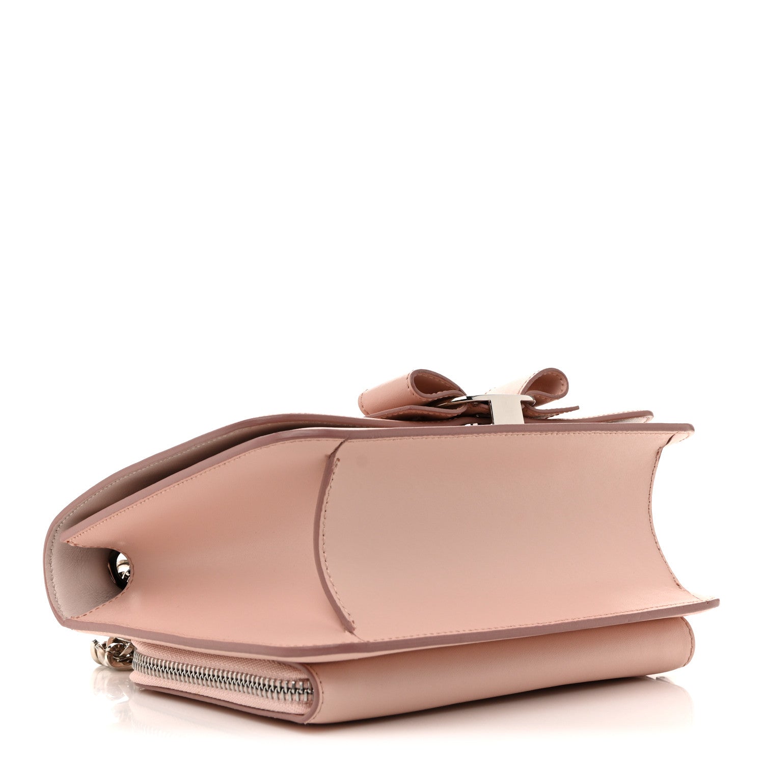 Salvatore Ferragamo Smooth Calfskin Vara Bow Chain Flap Crossbody Bon Bon 4 of 12